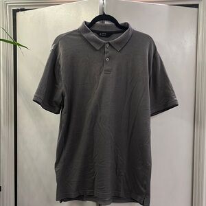 Versatile Gray Polo Shirt with Classic Design